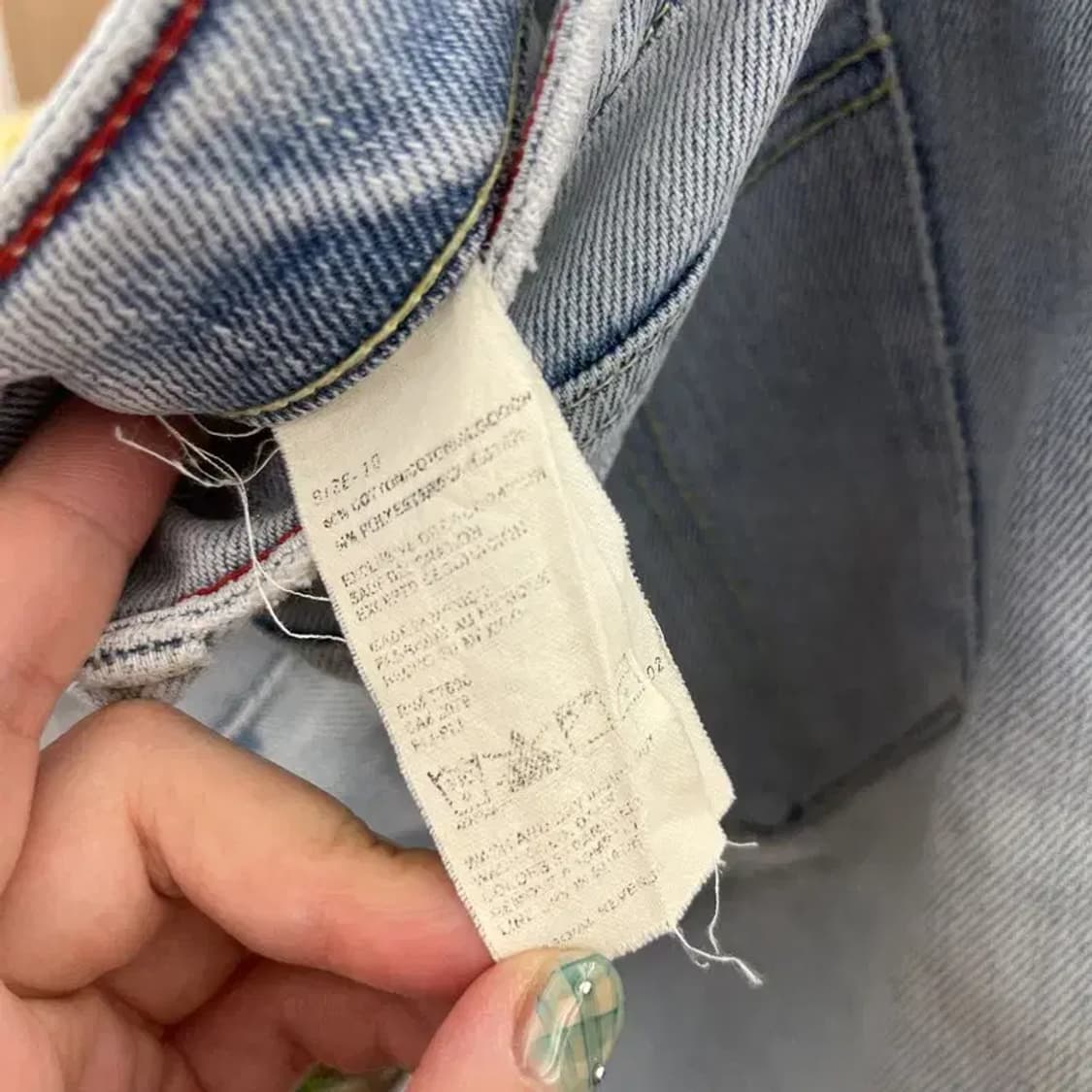 타미힐피거 힙스터부츠컷 빈티지 데님 청바지 33인치 C05389 상품이미지5