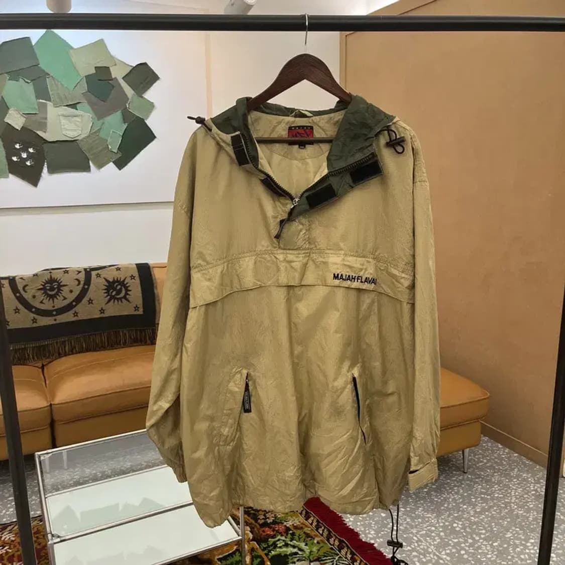 마자플라바 올드스쿨 오버핏 아노락 반집업 바람막이 105 C05400 상품이미지1