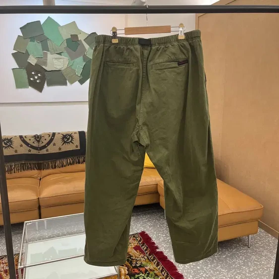 그라미치 빈티지 벨티드 코튼팬츠 면바지 L C05449 상품이미지2