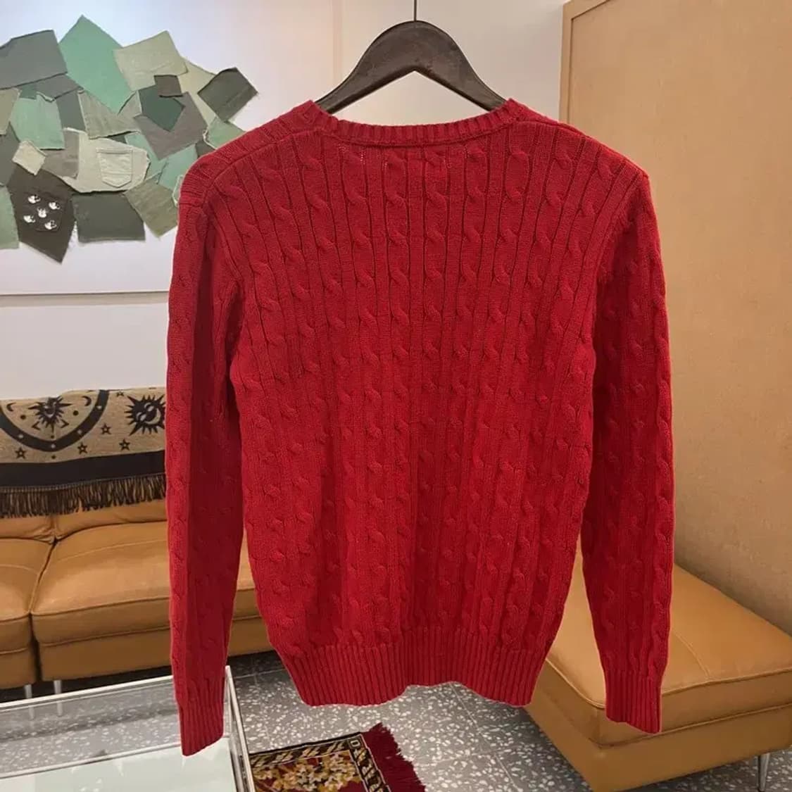 폴로 랄프로렌 캐주얼 자수로고 꽈배기 코튼 니트 90 C05499 상품이미지2