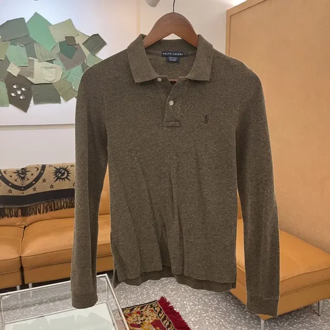 폴로 랄프로렌 캐주얼 자수로고 울 긴팔카라티 85 C05531 상품이미지1