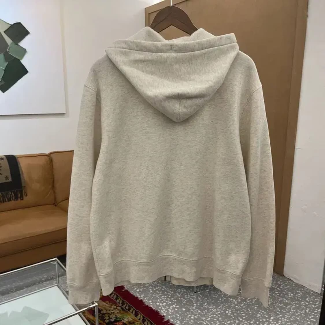 갭 GAP 빅로고 오버핏 약기모 후드집업 100 C05663 상품이미지2