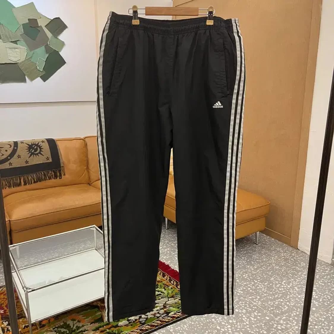 아디다스 삼선로고 우븐 누빔 트랙팬츠 츄리닝바지 95 C05687 상품이미지1
