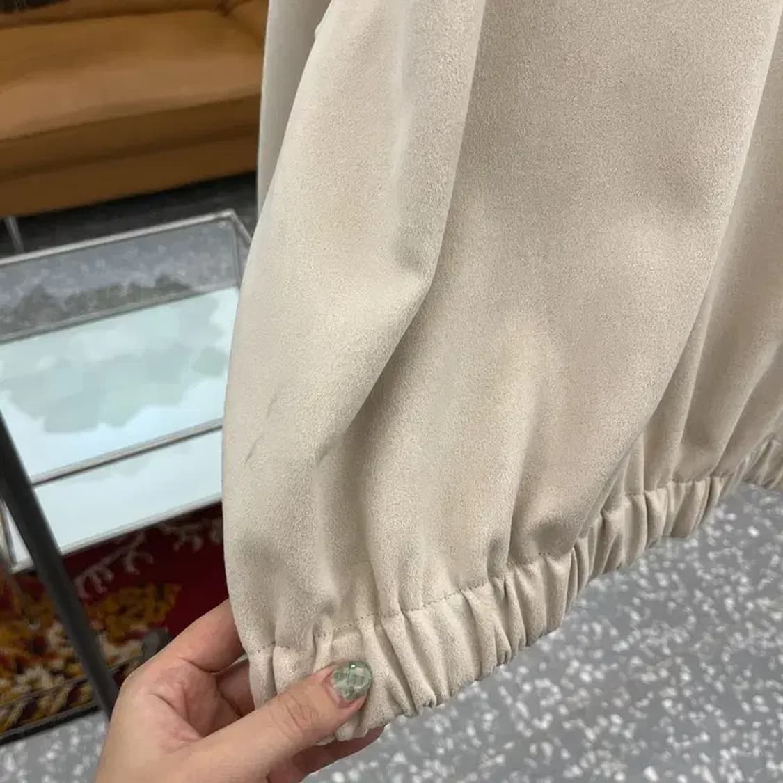 자라 ZARA 스웨이드 오버핏 가오리핏 자켓 105 C05721 상품이미지7
