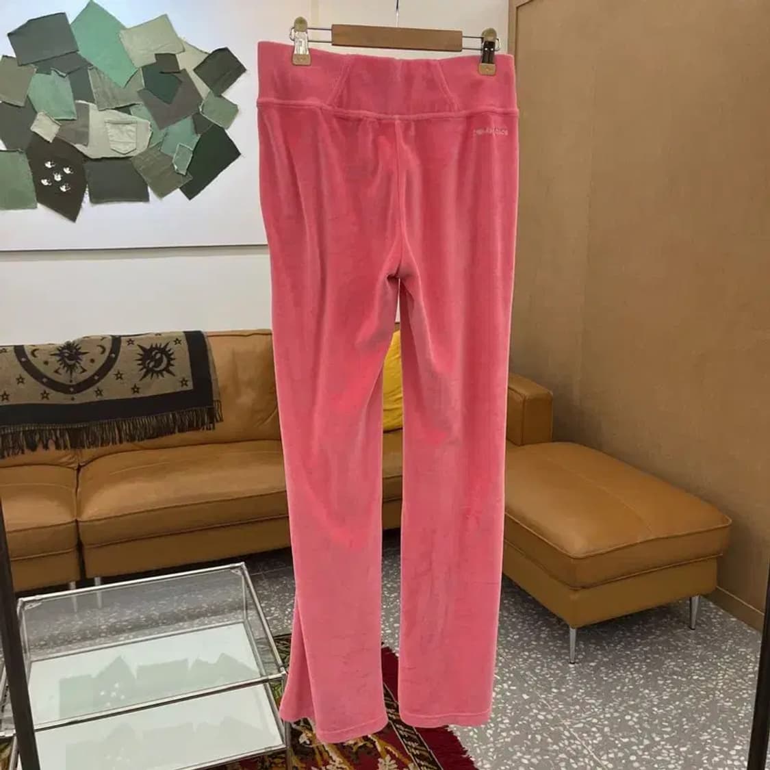 뉴발란스 로고 Y2K 벨벳 밴딩 츄리닝 바지 70 C05742 상품이미지2