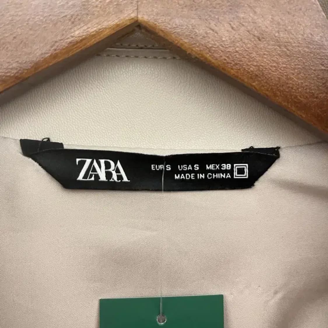 자라 ZARA 캐쥬얼 레자 가죽자켓 95 C05722 상품이미지3