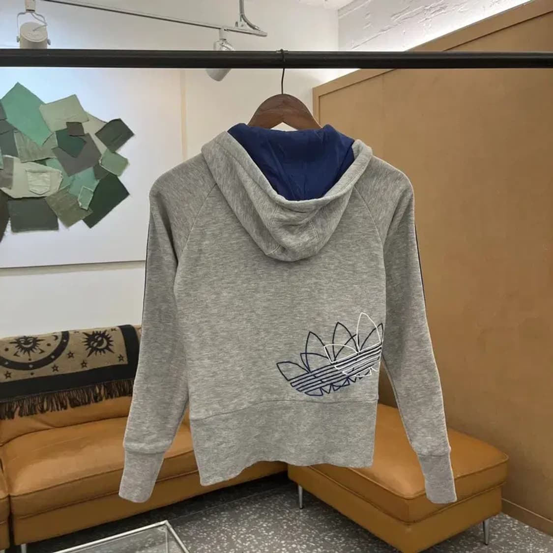 아디다스 파이어버드 올드스쿨 기모 후드집업 85 C05810 상품이미지2