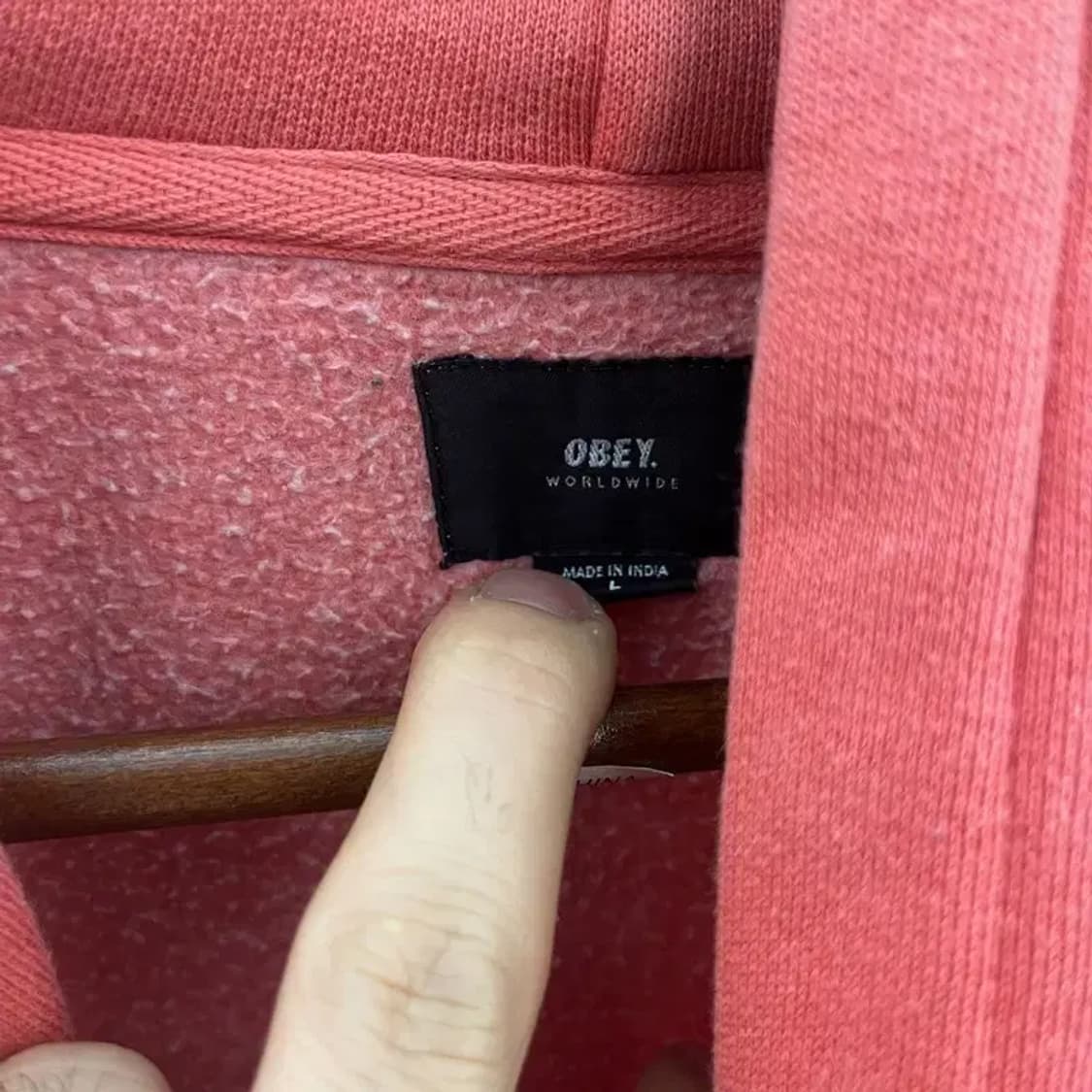오베이 캐주얼 오버핏 약기모 후드티 105 C05823 상품이미지3