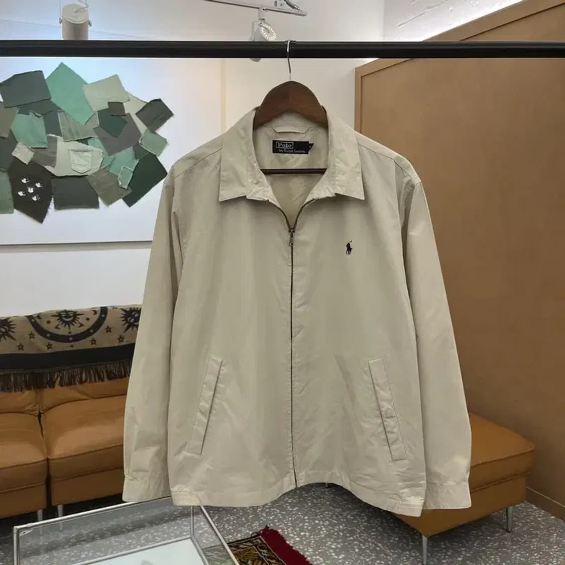 폴로 랄프로렌 자수로고 오버핏 바람막이 스윙톱 자켓 105 C05824 상품이미지1