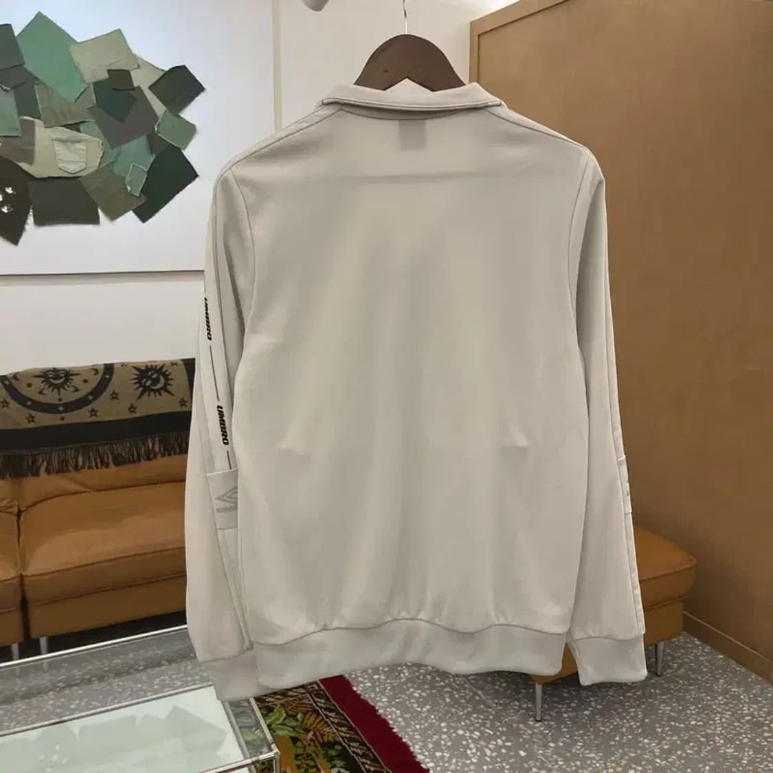 엄브로 사이드라인 화이트 트랙탑 져지 집업 90 C05840 상품이미지2