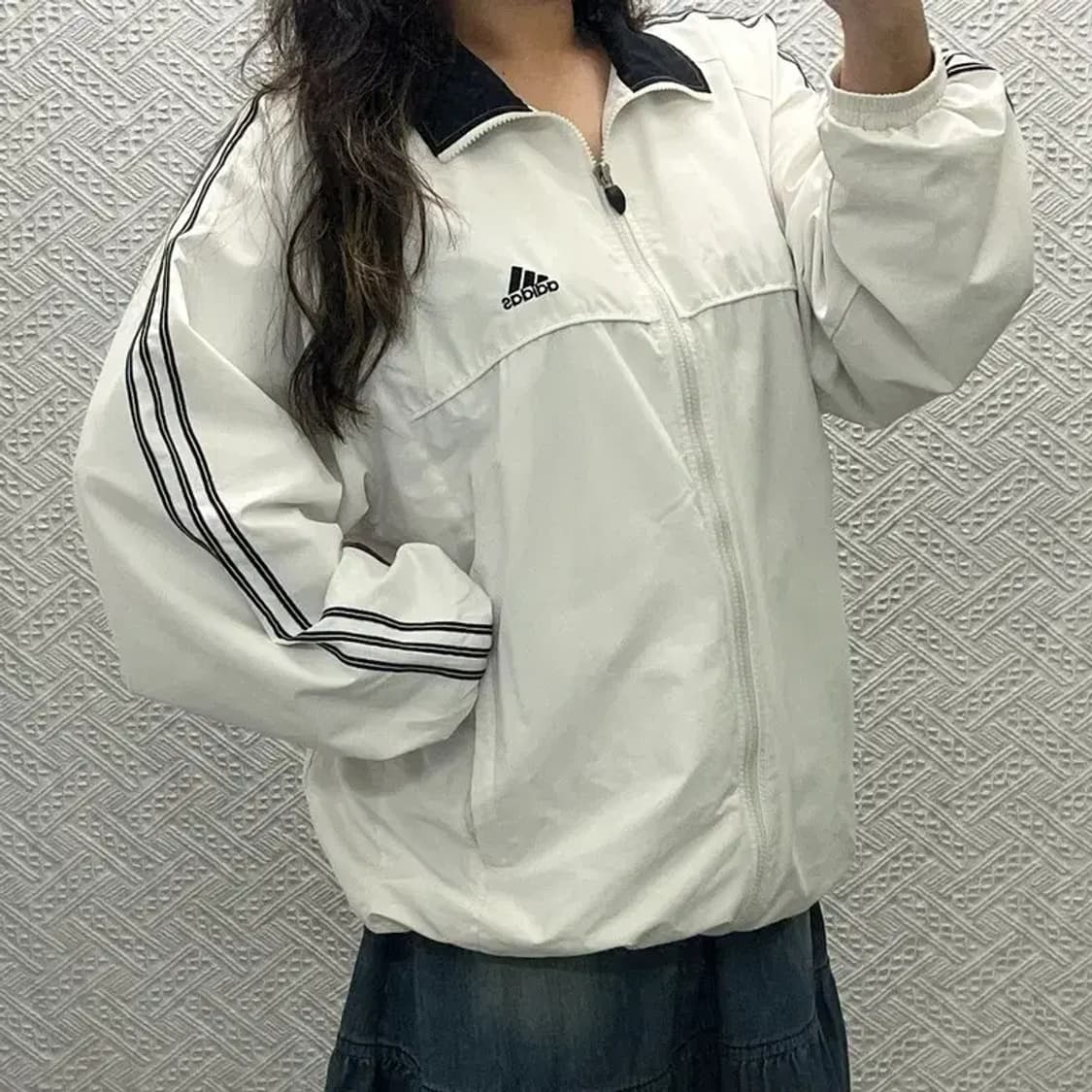 아디다스 삼선로고 올드스쿨 오버핏 바람막이 105 C05842 상품이미지1