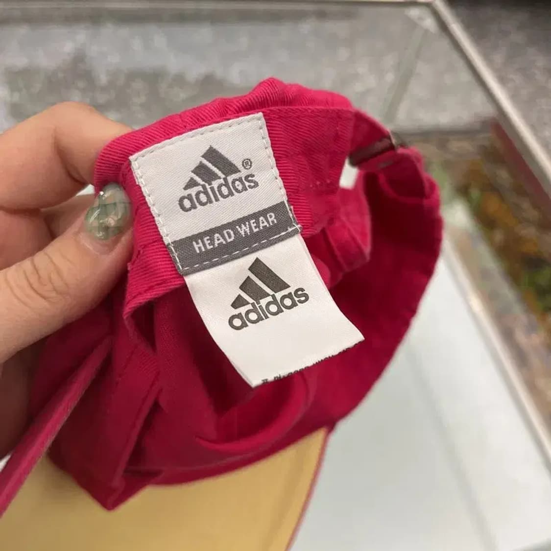 아디다스 삼선로고 핑크 야구모자 볼캡 C05862 상품이미지3