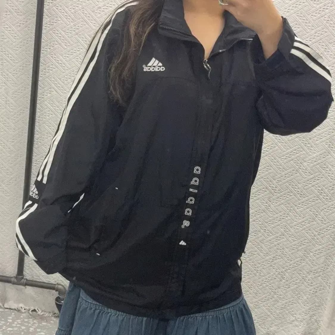 아디다스 올드스쿨 오버핏 윈드브레이커 바람막이 105 C05856 상품이미지1