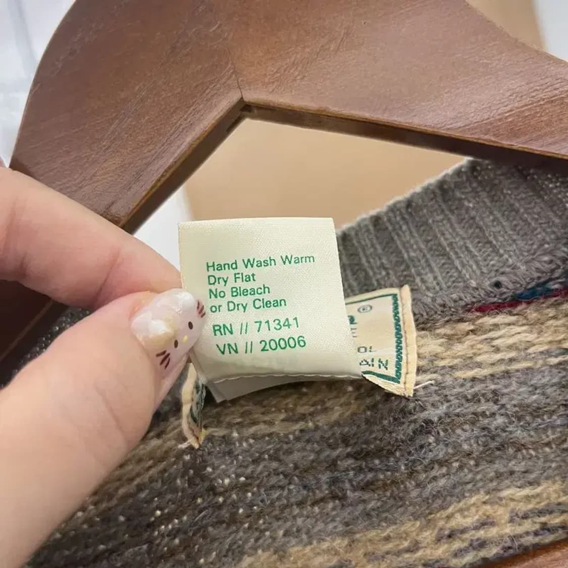 엘엘빈 L.L BEAN 빈티지 아카이브 울 니트 조끼 95 C05879 상품이미지4