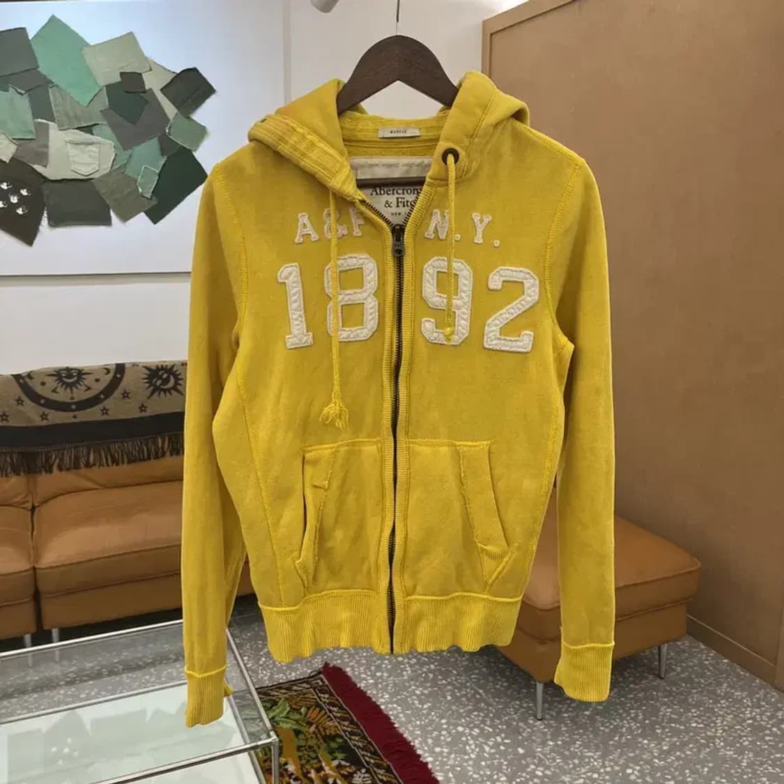 아베크롬비 Y2K 빈티지 약기모 후드집업 90 C05883 상품이미지1