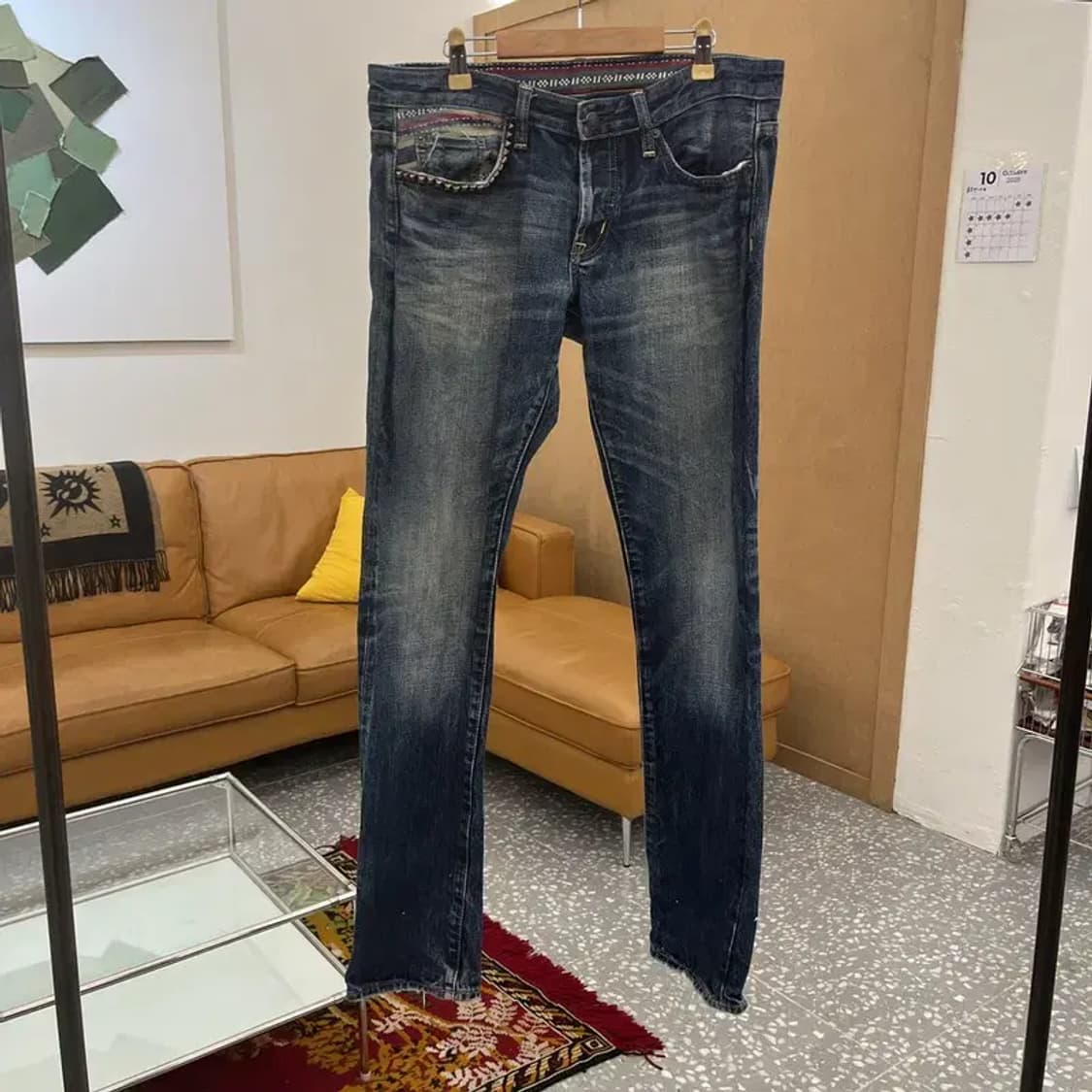 히스테릭 글래머 빈티지워싱 데님 청바지 32인치 C05900 상품이미지1