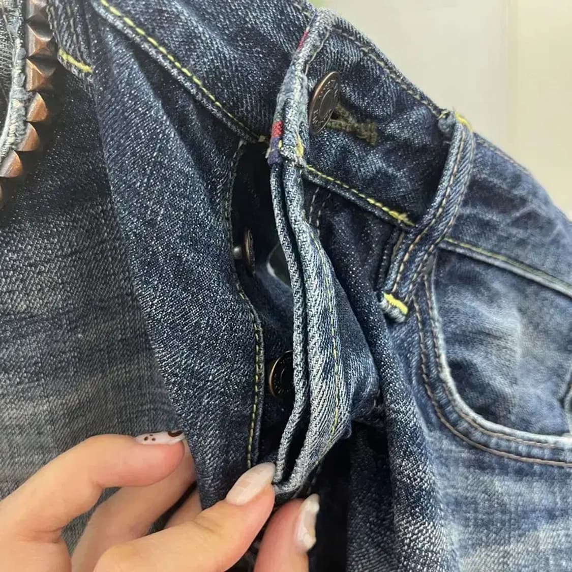 히스테릭 글래머 빈티지워싱 데님 청바지 32인치 C05900 상품이미지3