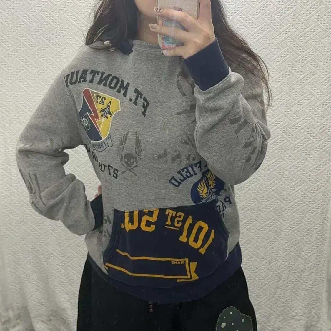 폴로 랄프로렌 US 해군 항공 프린팅 약기모 후드티 100 C05979 상품이미지1