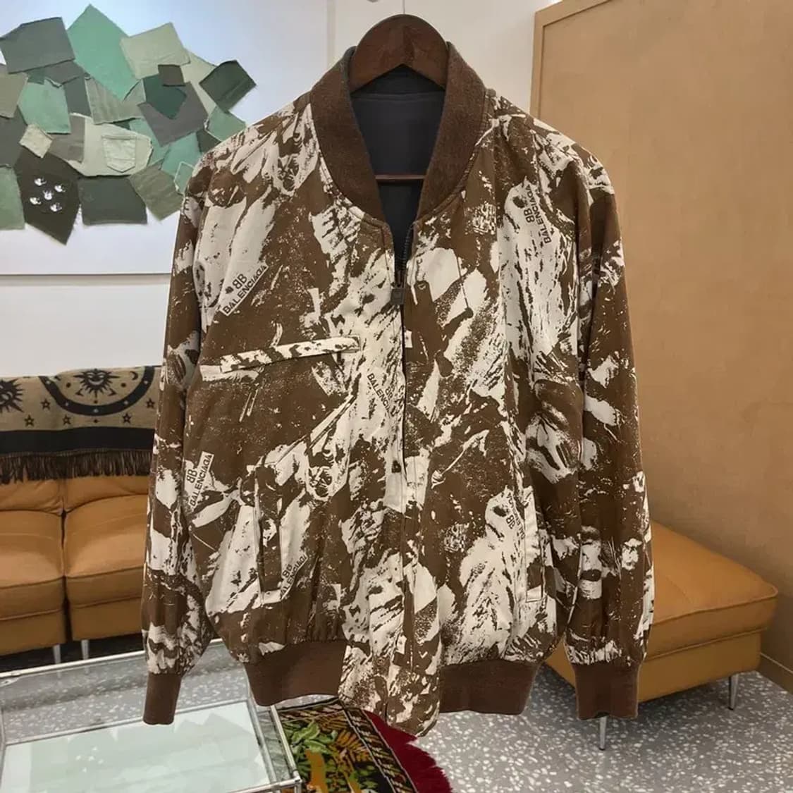 발렌시아가 빈티지 올프린팅 리버시블 블루종 자켓 105 C06016 상품이미지2