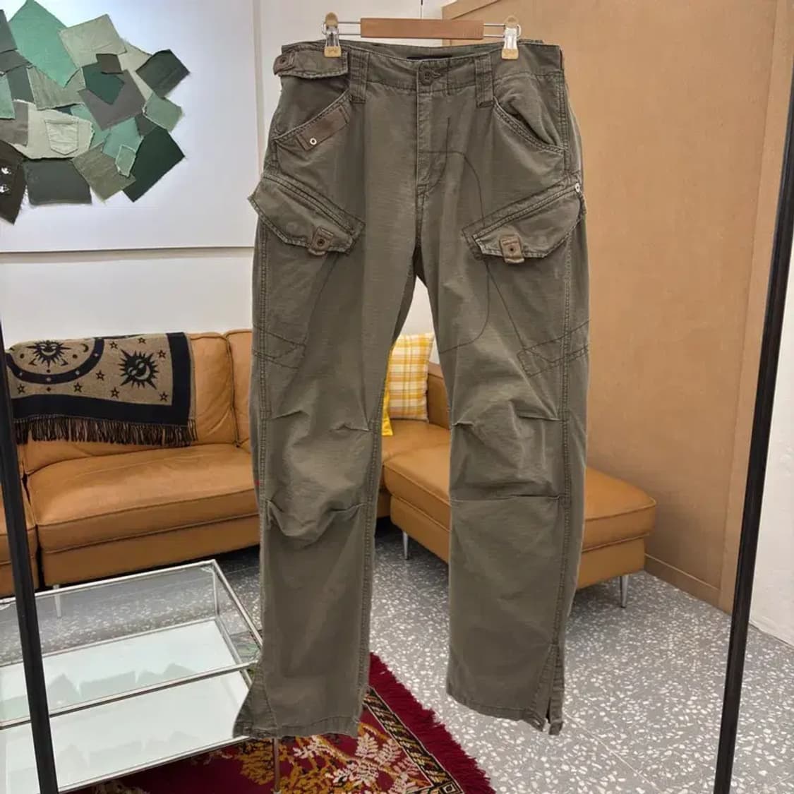 빈티지 올드스쿨 카고팬츠 면바지 80 C06020 상품이미지1