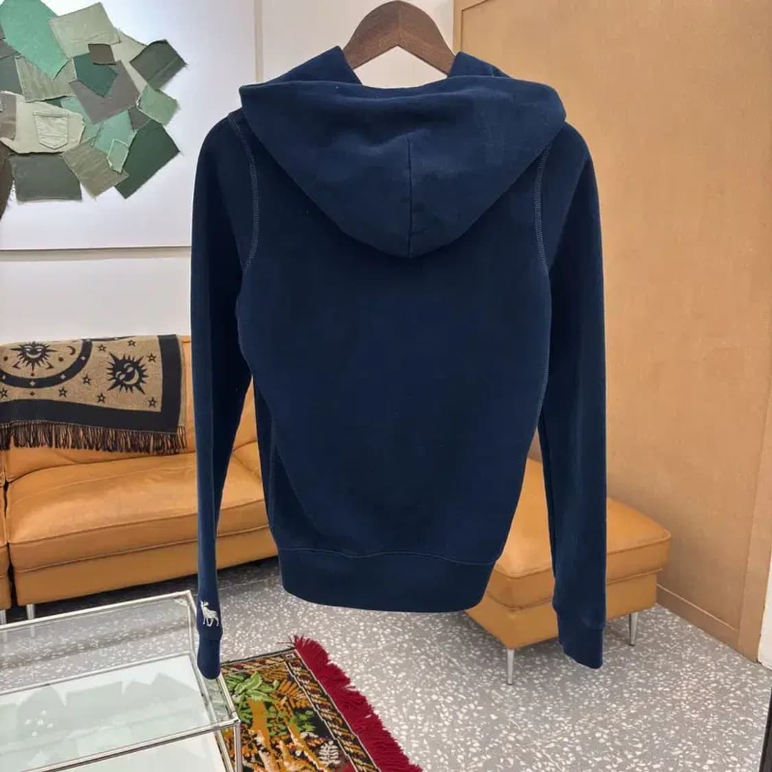 아베크롬비 Y2K 빈티지 반집업 약기모 후드티 90 C06027 상품이미지2