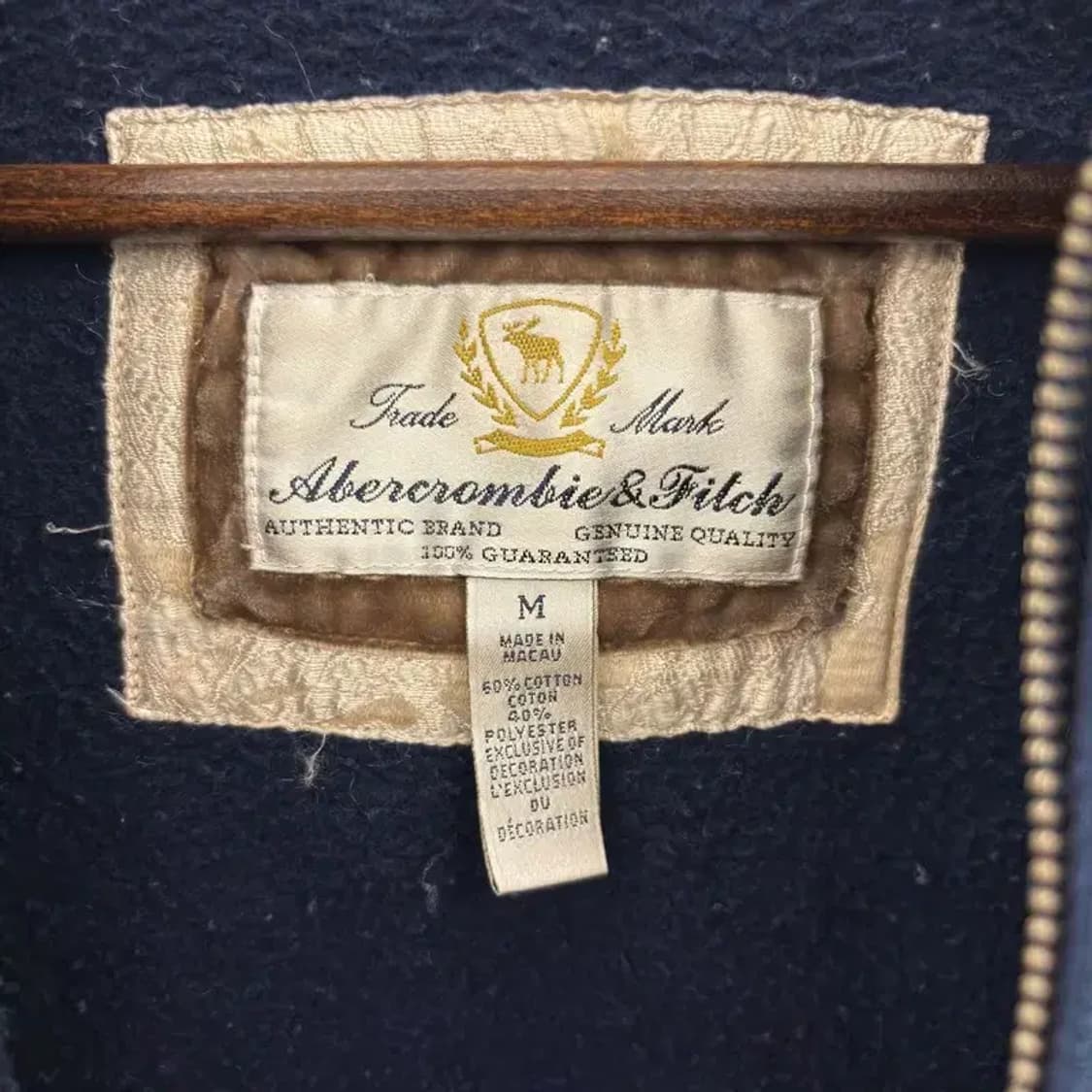 아베크롬비 Y2K 빈티지 반집업 약기모 후드티 90 C06027 상품이미지3