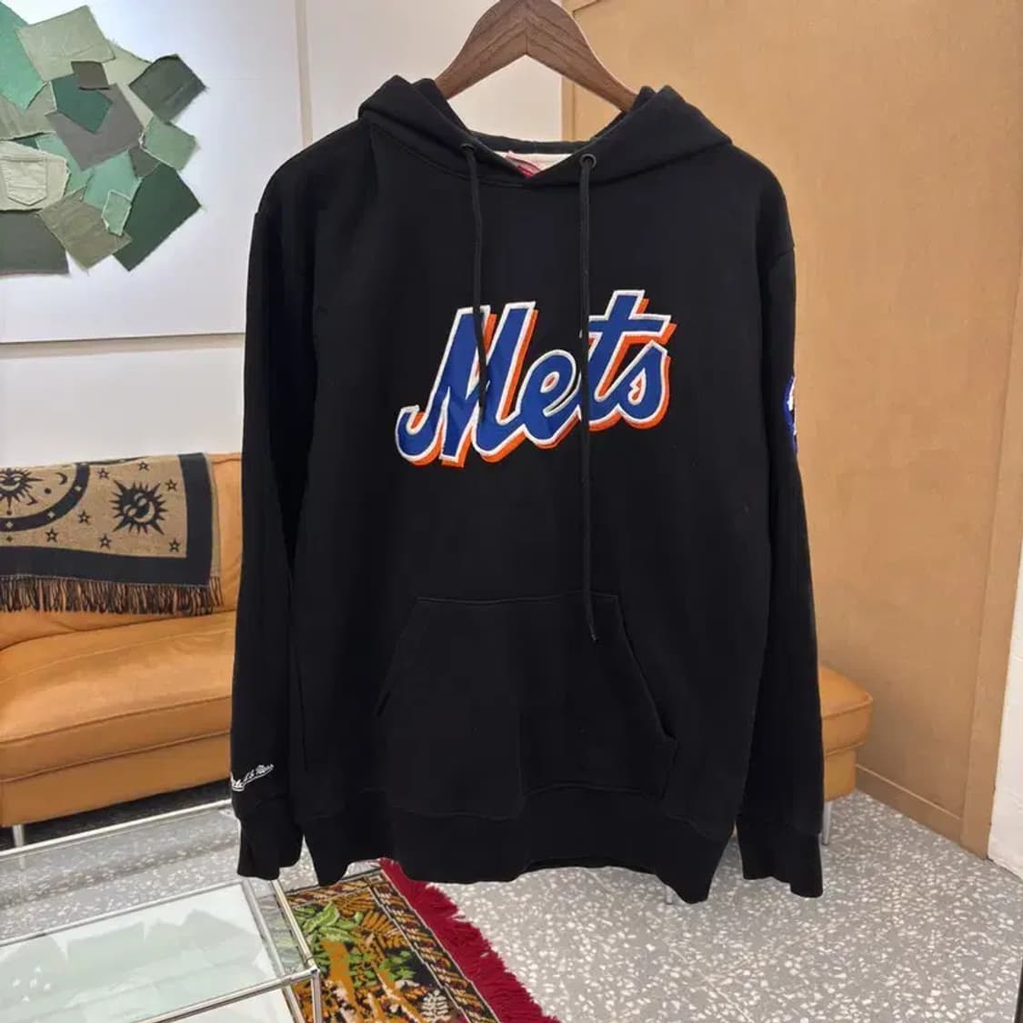 미첼앤네스 뉴욕메츠 기모 스웻 후드티 100 C06029 상품이미지1