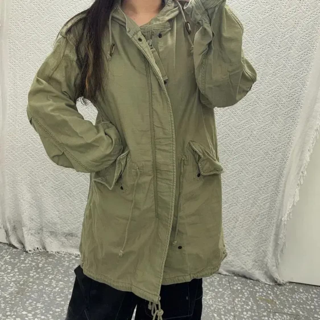 데님앤서플라이 M-15 피쉬테일 오버핏 야상 자켓 100 C06035 상품이미지1