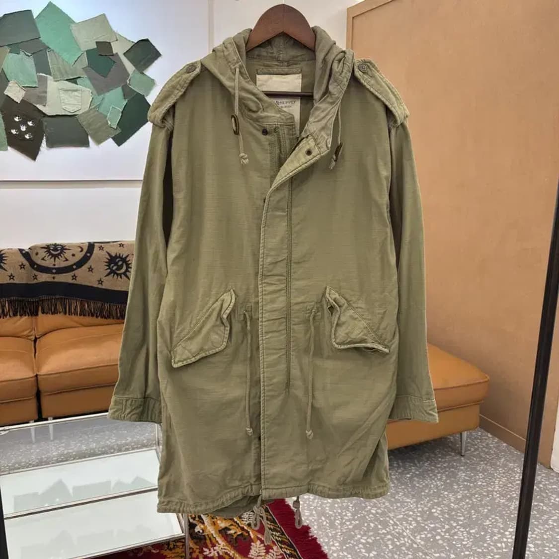 데님앤서플라이 M-15 피쉬테일 오버핏 야상 자켓 100 C06035 상품이미지2