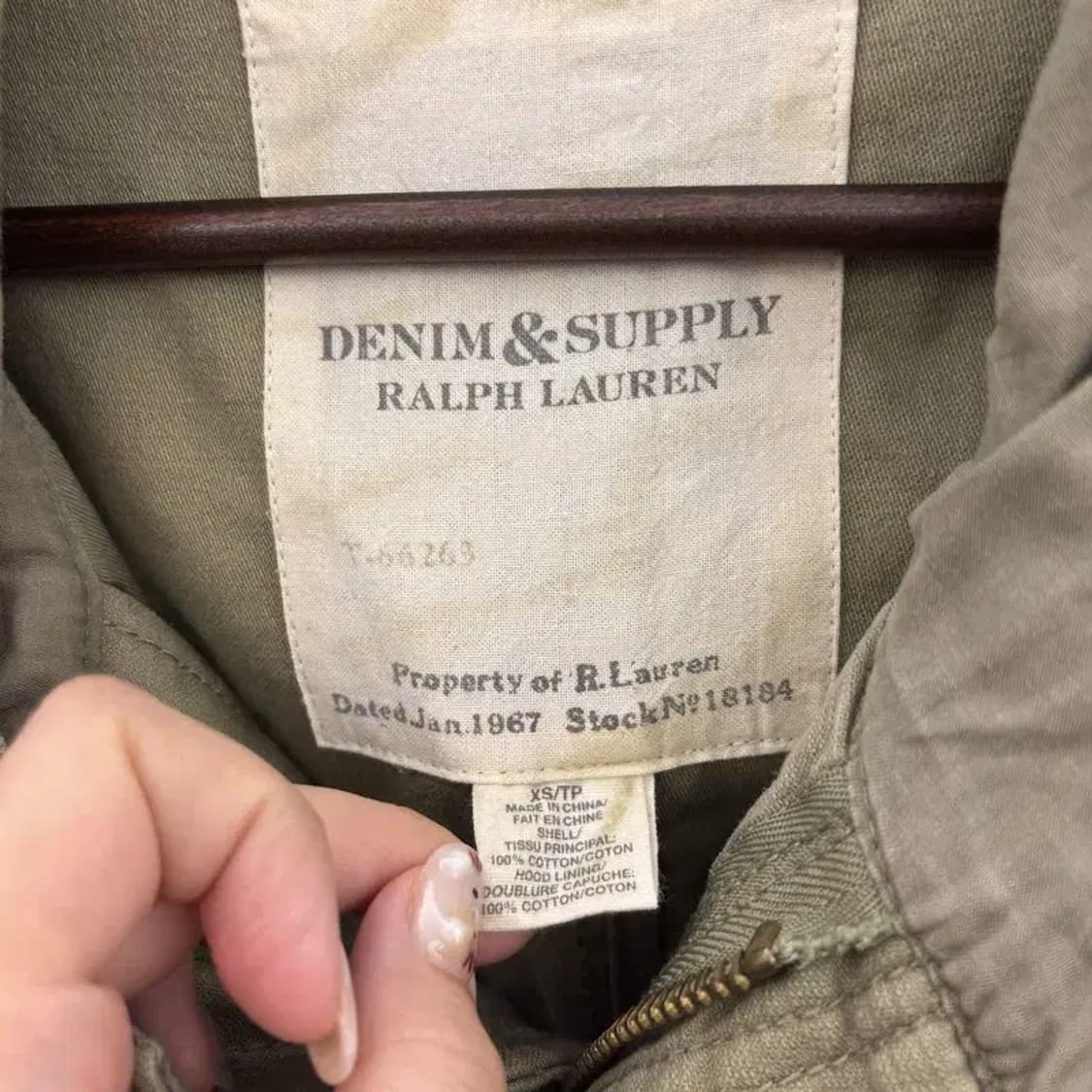 데님앤서플라이 M-15 피쉬테일 오버핏 야상 자켓 100 C06035 상품이미지4