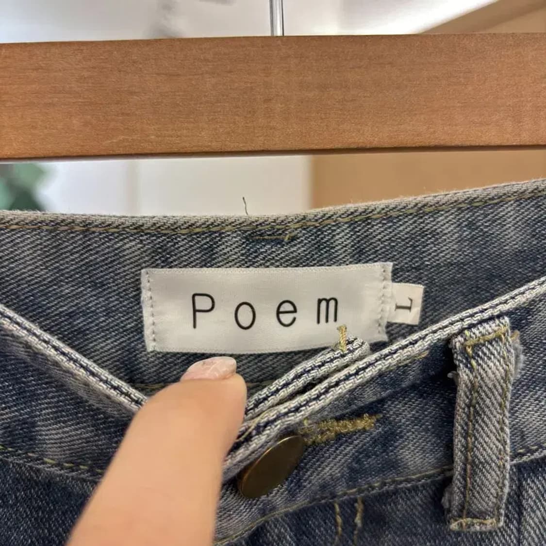 빈티지 올드스쿨 멀티포켓 데님 카고팬츠 28인치 C06022 상품이미지3