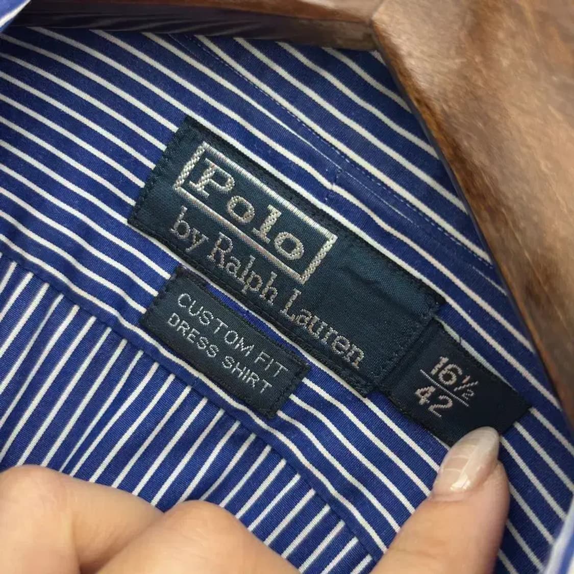 폴로 랄프로렌 커스텀핏 드레스 셔츠 100 C06038 상품이미지5