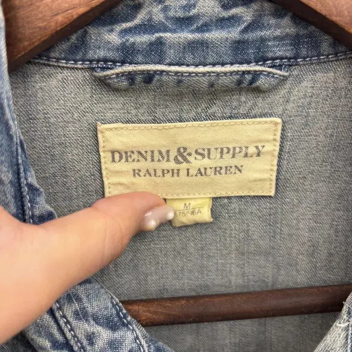 데님앤서플라이 랄프로렌 빈티지 데님 셔츠 95 C06043 상품이미지4
