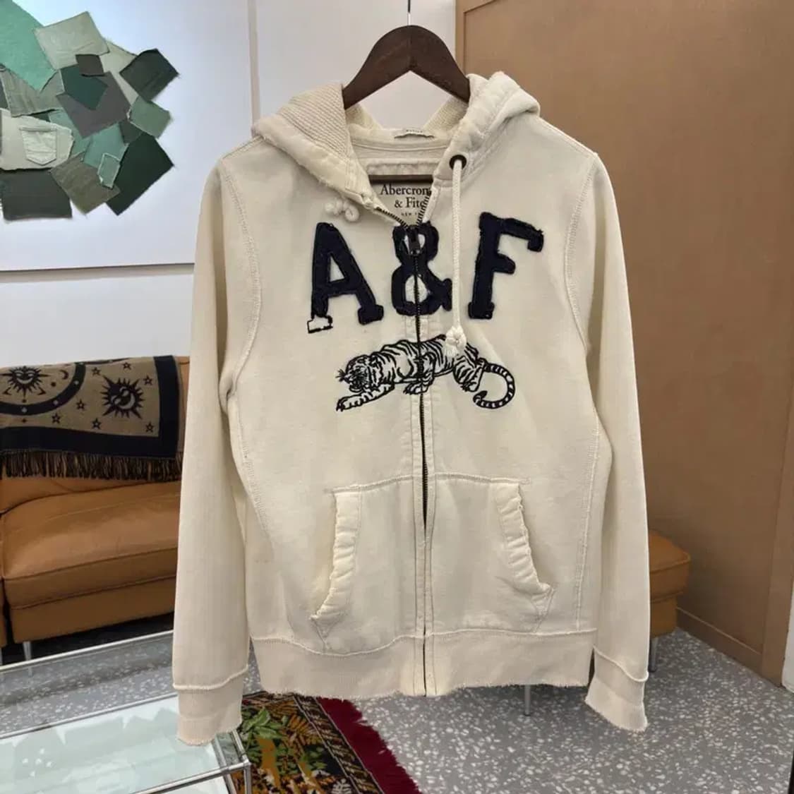 아베크롬비 Y2K 빈티지 기모 후드집업 95 C06040 상품이미지2