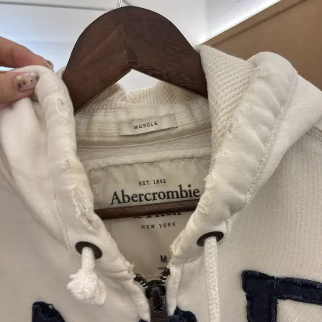 아베크롬비 Y2K 빈티지 기모 후드집업 95 C06040 상품이미지5