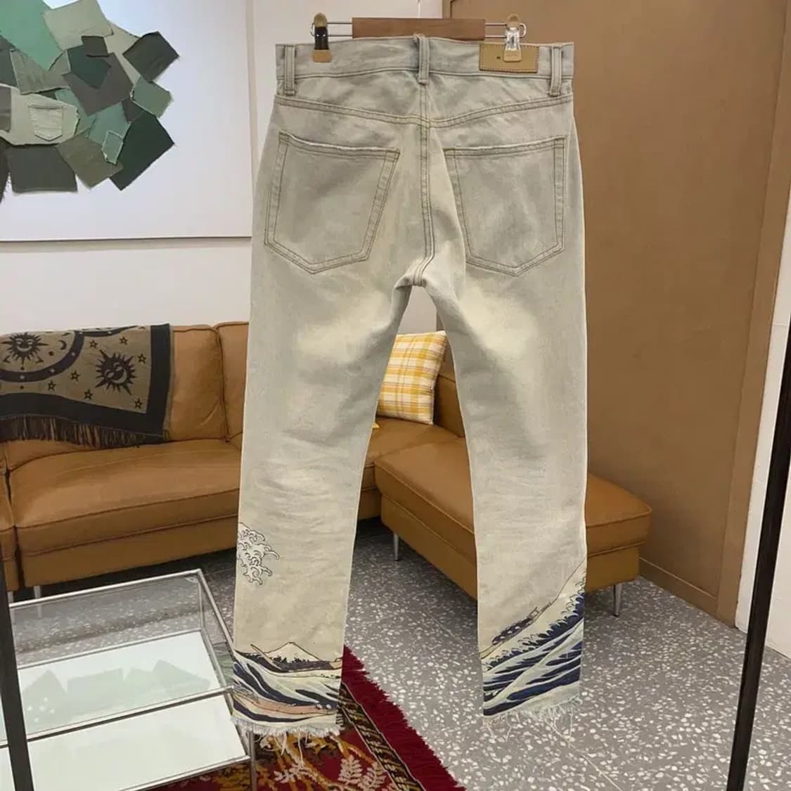 Mnml 빈티지 프린팅 데님 청바지 29인치 C06049 상품이미지2