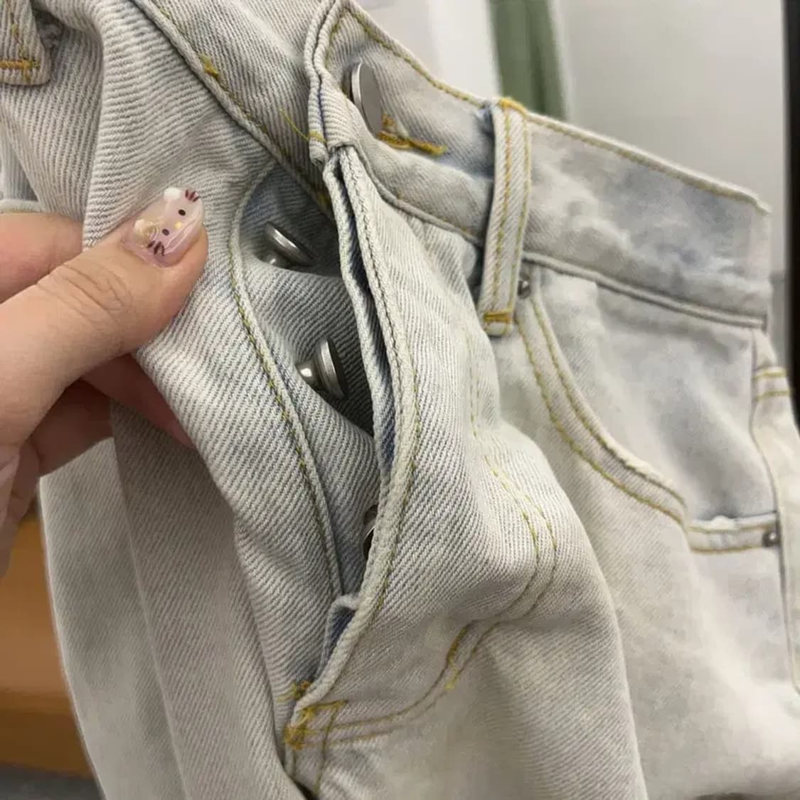 Mnml 빈티지 프린팅 데님 청바지 29인치 C06049 상품이미지3