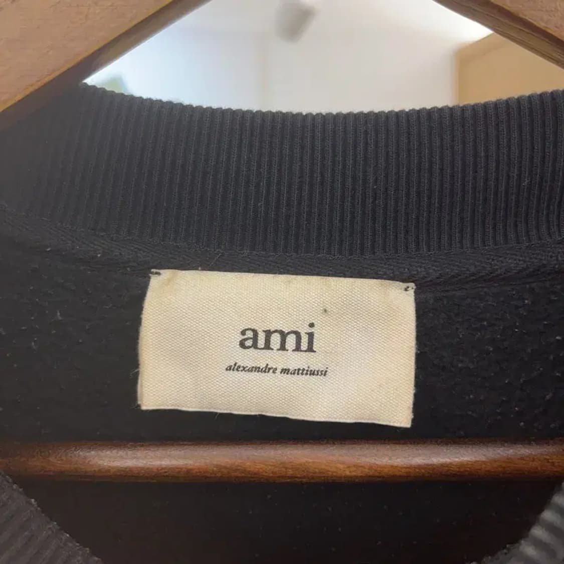 아미 AMI 블랙라벨 약기모 숏 스웻셔츠 맨투맨 105 C06057 상품이미지3