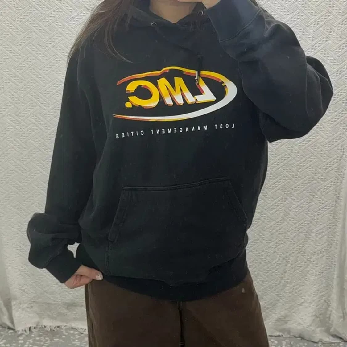 LMC 빅로고 스트릿 오버핏 약기모 후드티 105 C06065 상품이미지1