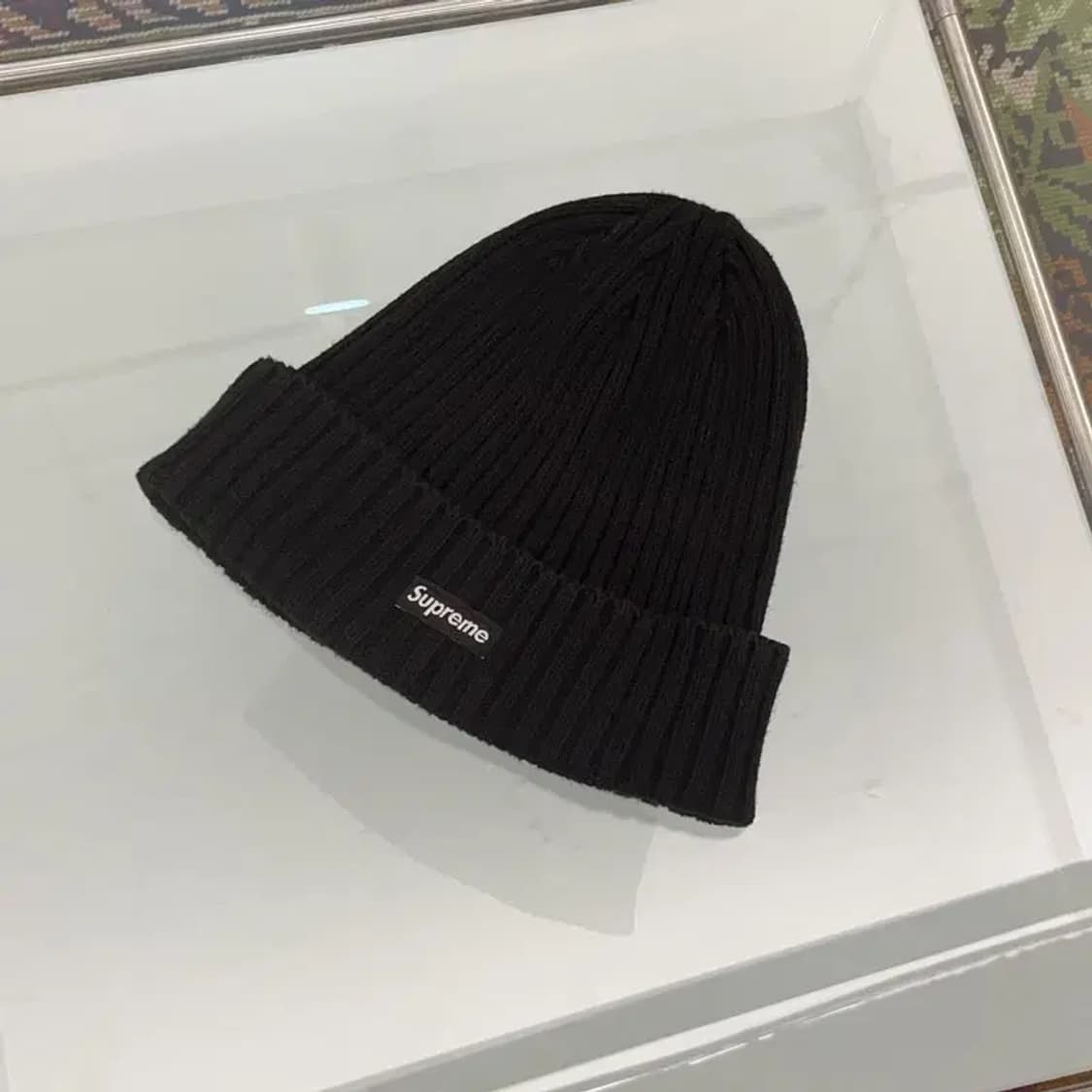 슈프림 박스로고 오버다이드 블랙 비니 C06077 상품이미지1