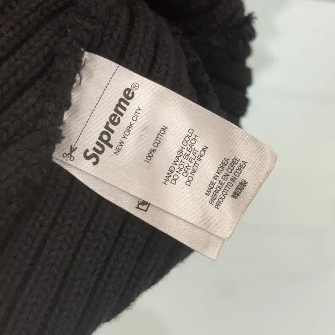 슈프림 박스로고 오버다이드 블랙 비니 C06077 상품이미지3