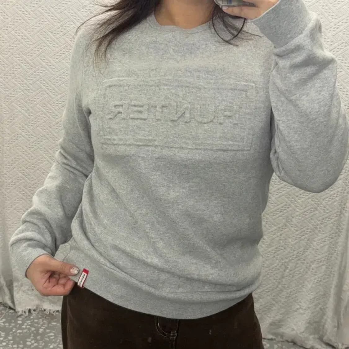 헌터 빅로고 기모 스웻셔츠 맨투맨 90 C06070 상품이미지1