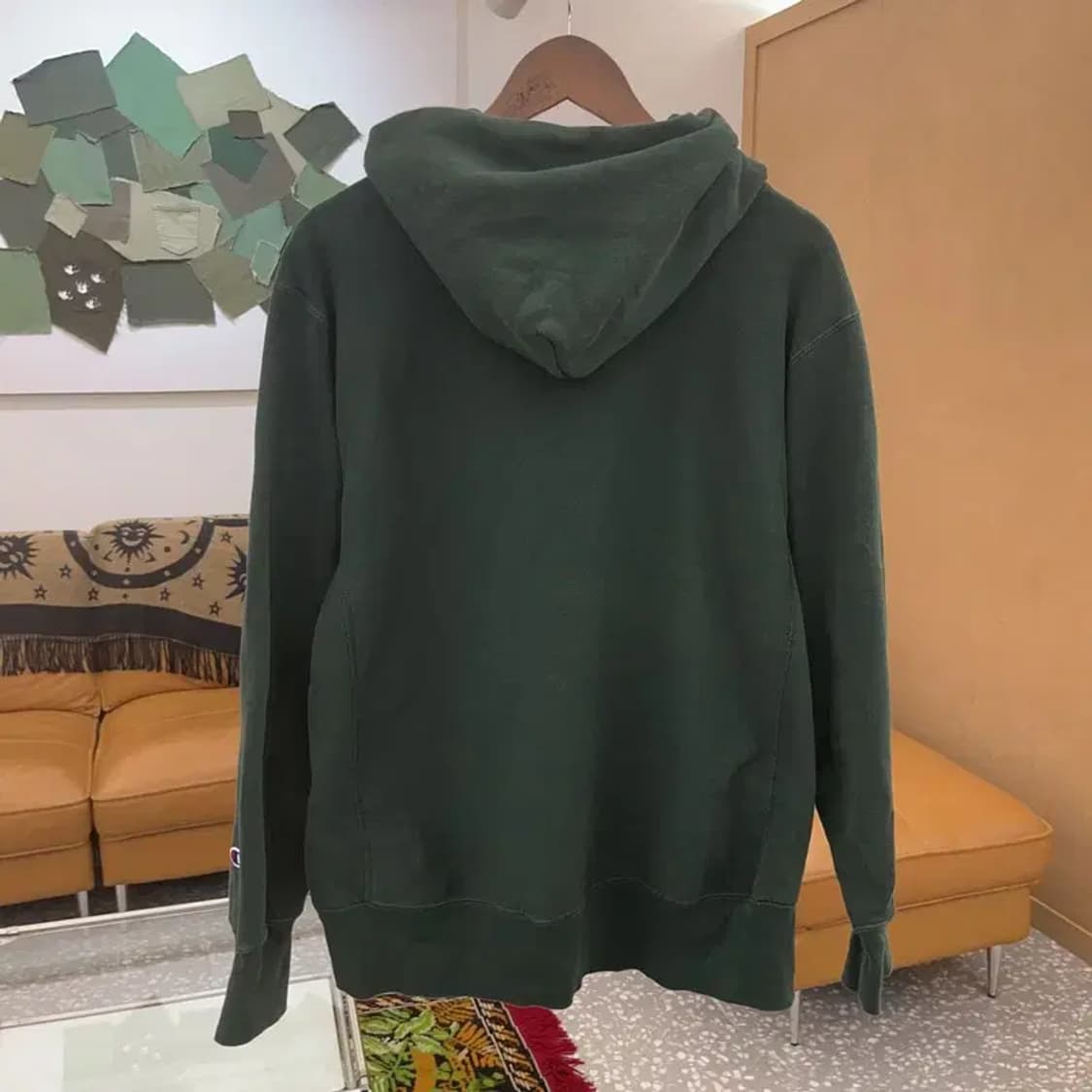 챔피온 리버스위브 자수로고 약기모 후드티 105 C06072 상품이미지3