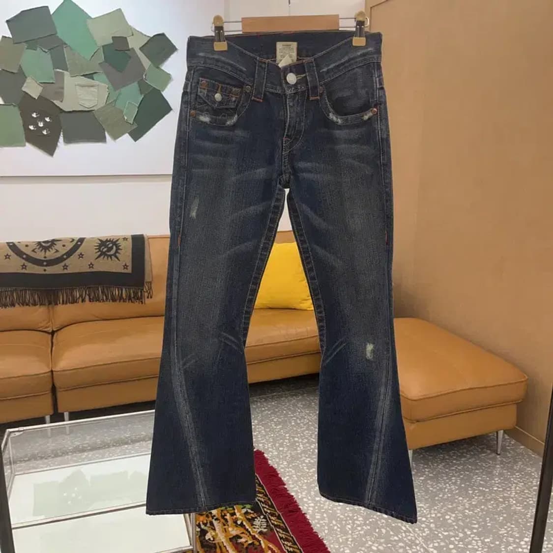 트루릴리젼 로우라이즈 부츠컷 데님 청바지 26인치 C06081 상품이미지1