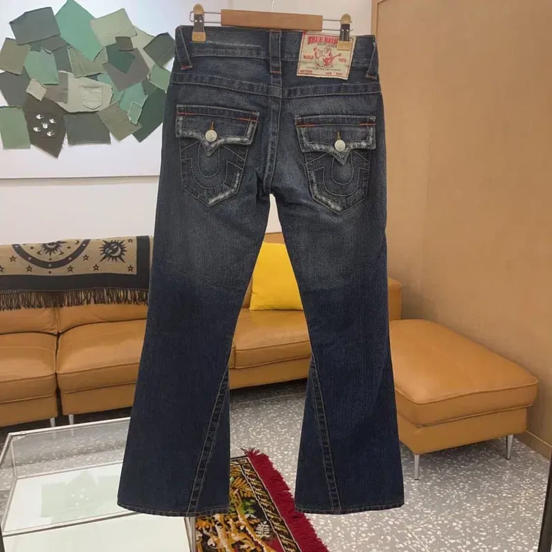 트루릴리젼 로우라이즈 부츠컷 데님 청바지 26인치 C06081 상품이미지2