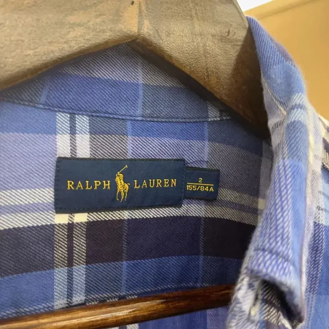 폴로 랄프로렌 핑크포니 체크 긴팔 셔츠 85 C06085 상품이미지3