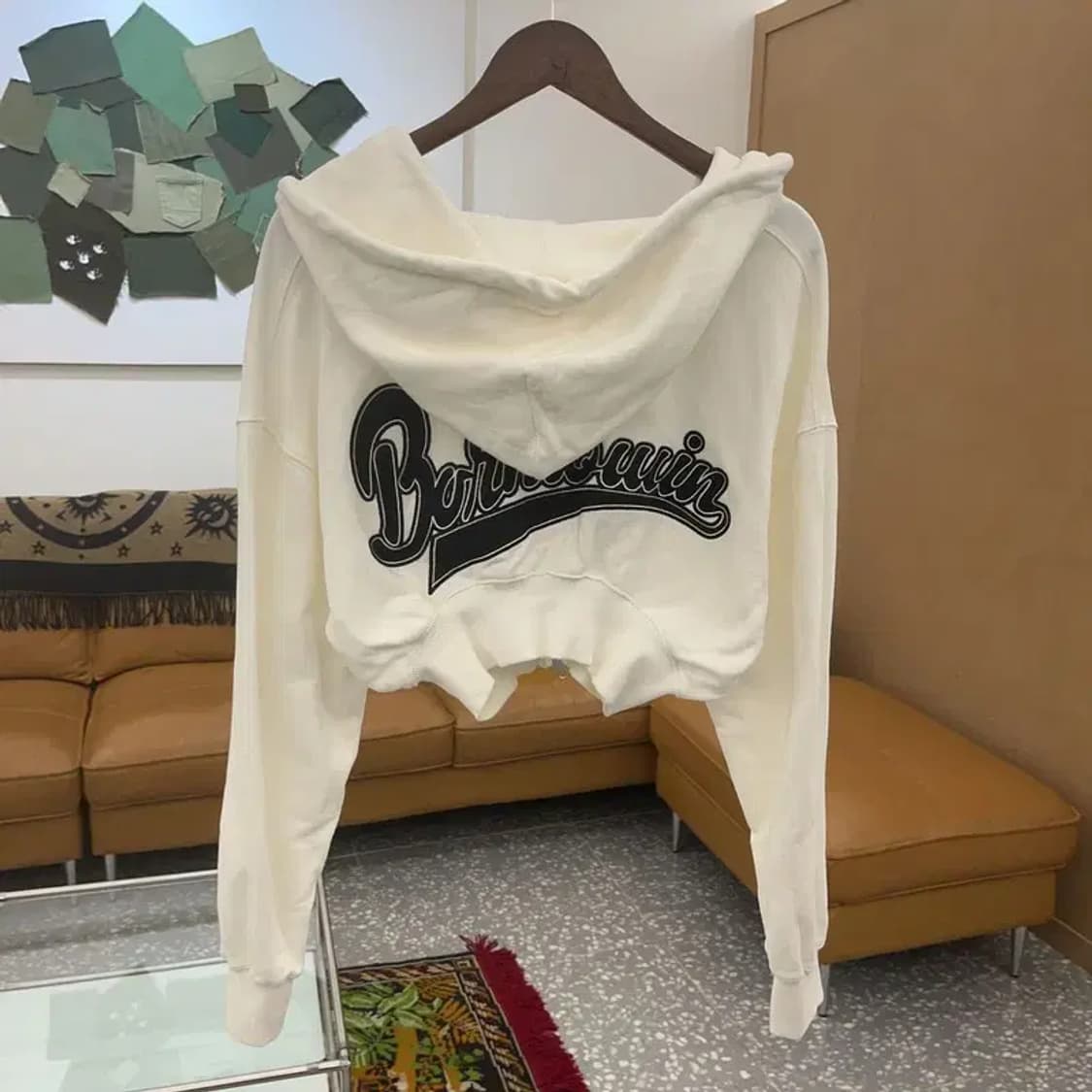 본투윈 백로고 크롭 후드집업 95 C06086 상품이미지2