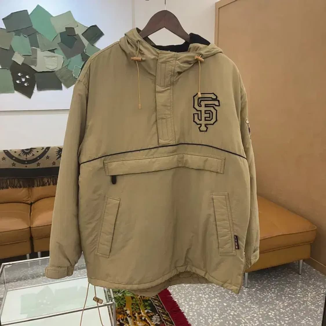 WWS 올드스쿨 자이언츠 아노락 누빔점퍼 자켓 105 C06097 상품이미지2