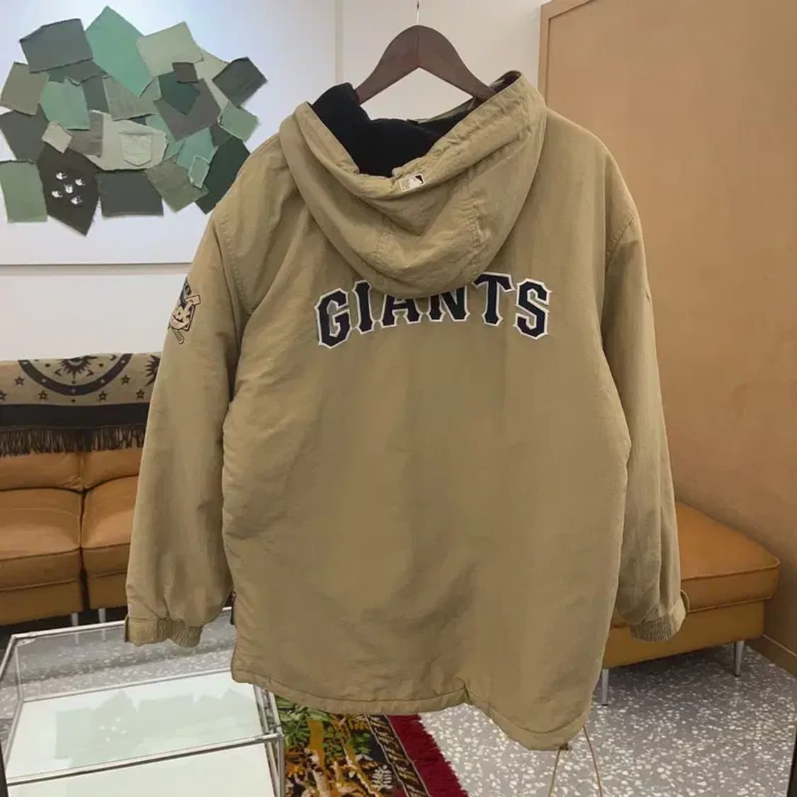 WWS 올드스쿨 자이언츠 아노락 누빔점퍼 자켓 105 C06097 상품이미지3