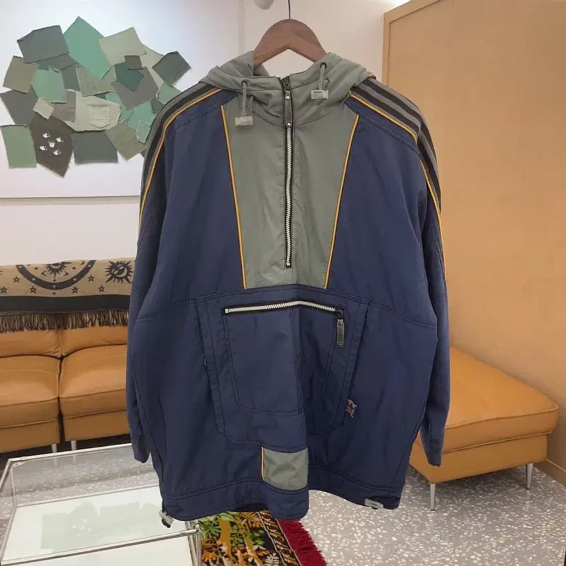 아디다스 90s 제우교역 오버핏 올드스쿨 아노락 바람막이 C06098 상품이미지2